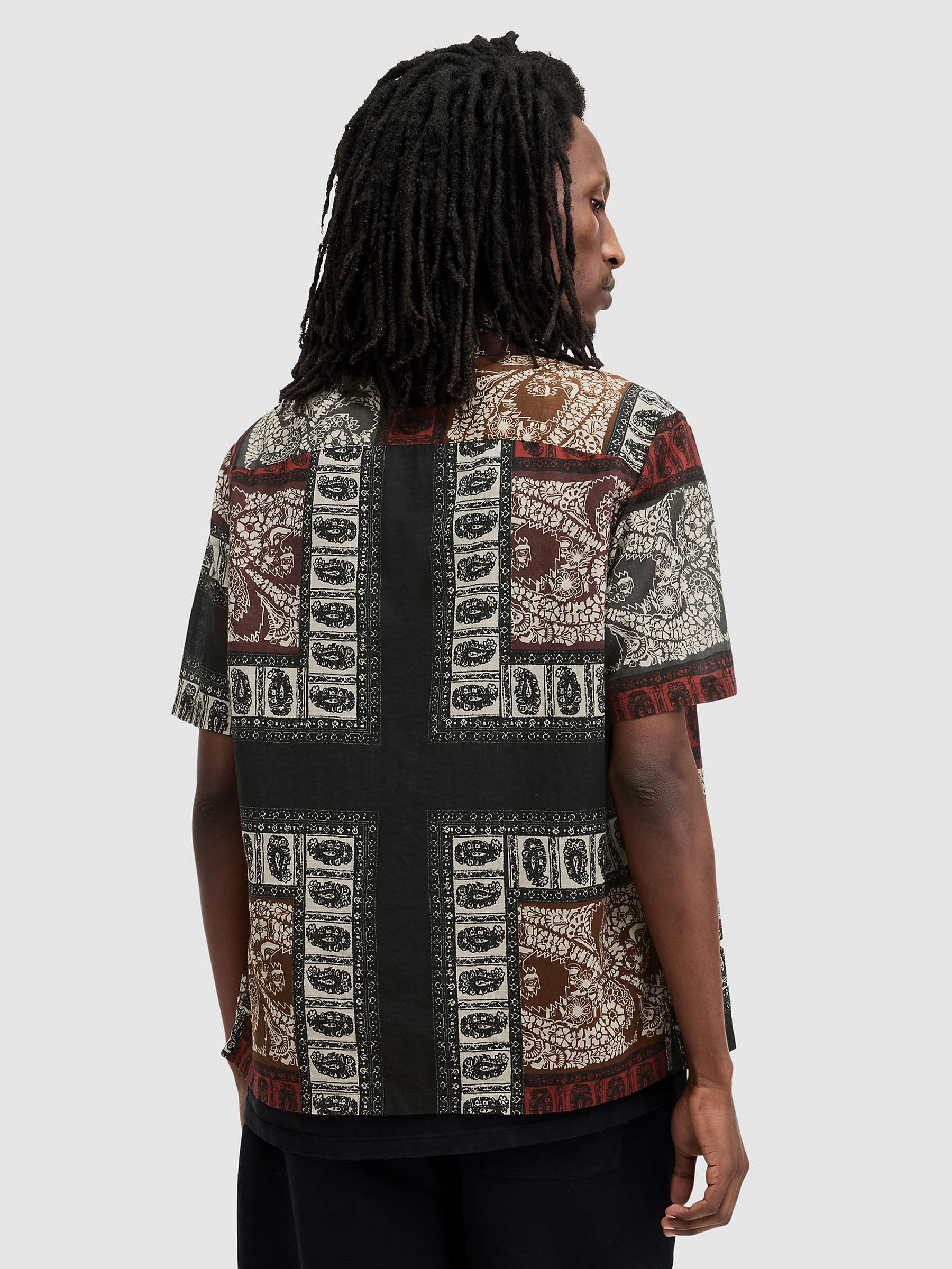 Buy AllSaints Marquee Paisley Bandana Print Relaxed Fit Shirt Online at johnlewis.com