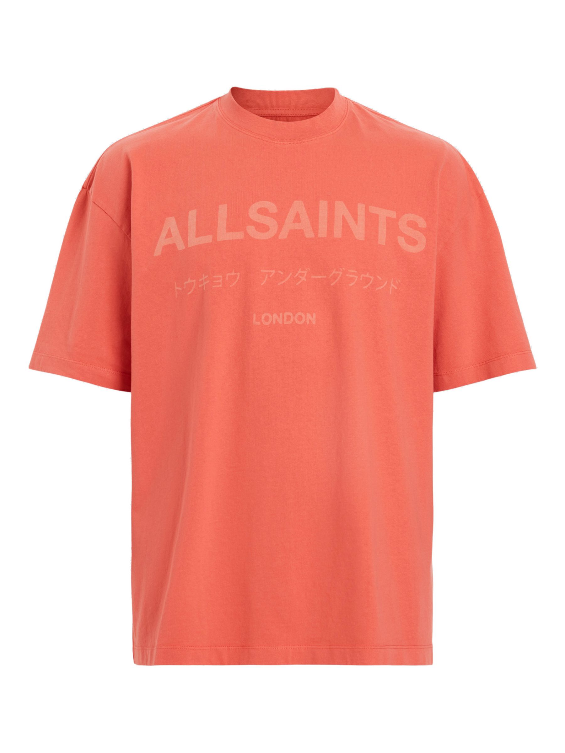 Buy AllSaints Laser Short Sleeve Crew T-Shirt Online at johnlewis.com