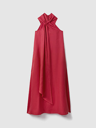 Reiss Odell Linen Blend Maxi Dress, Coral