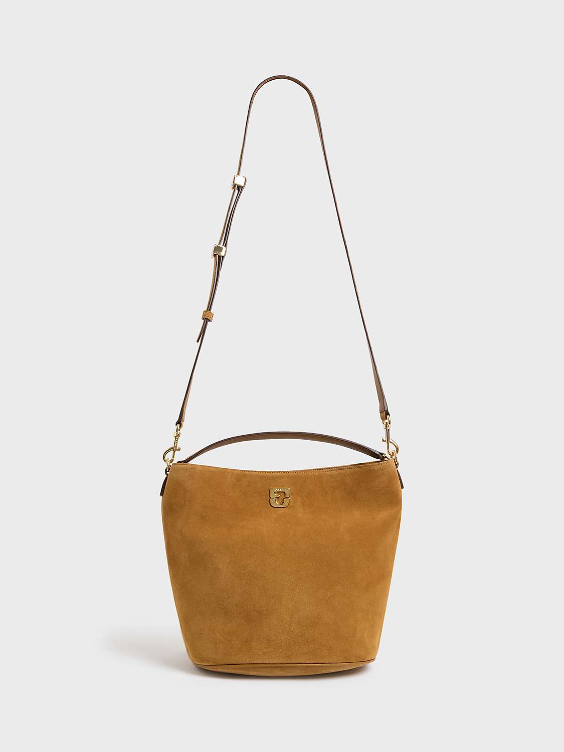 Buy Gerard Darel Le Sandrine Suede Bucket Bag, Wheat Online at johnlewis.com