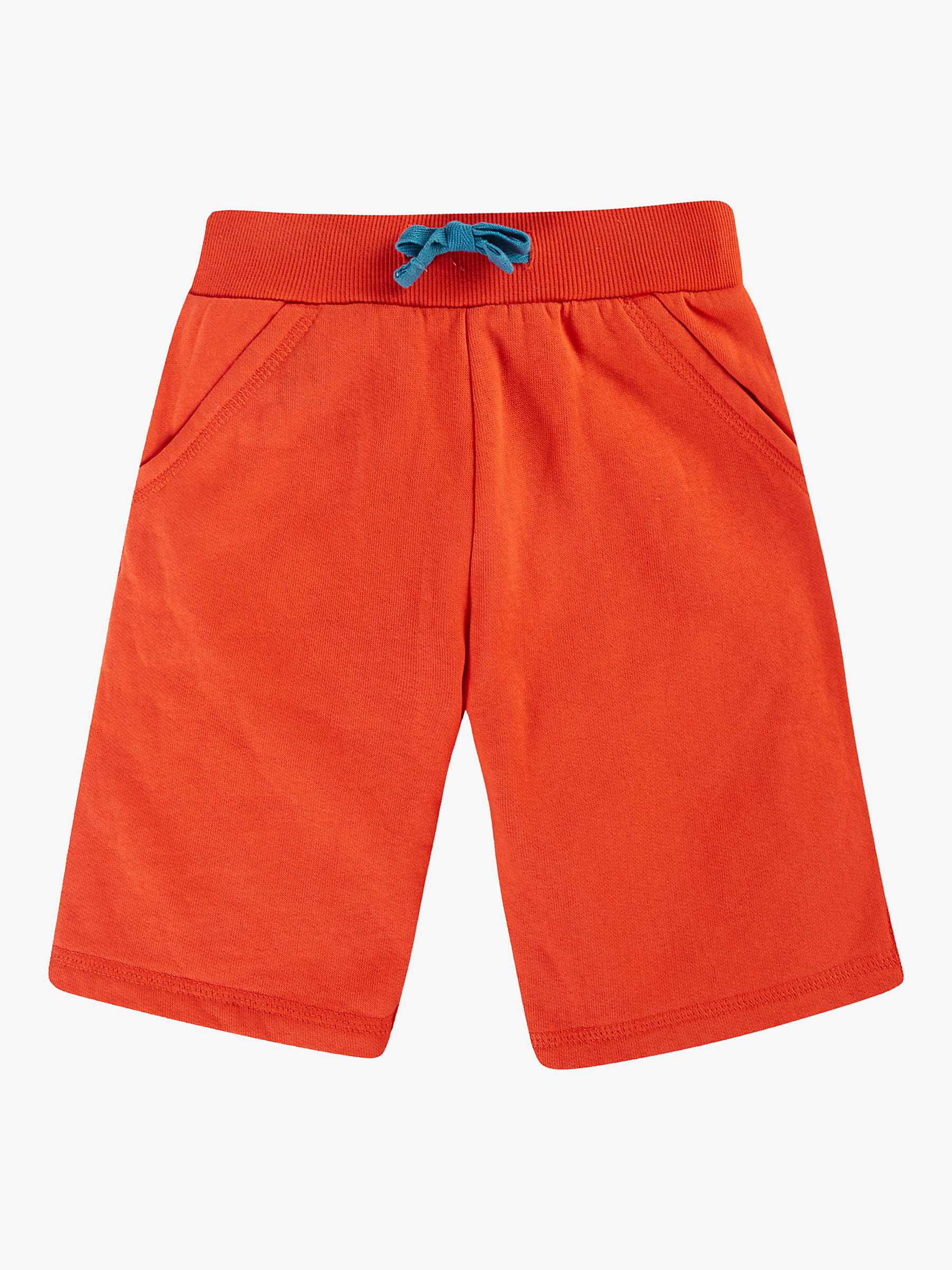 Buy Frugi Kids' Switch Samson Cotton Shorts, Orangutan Online at johnlewis.com