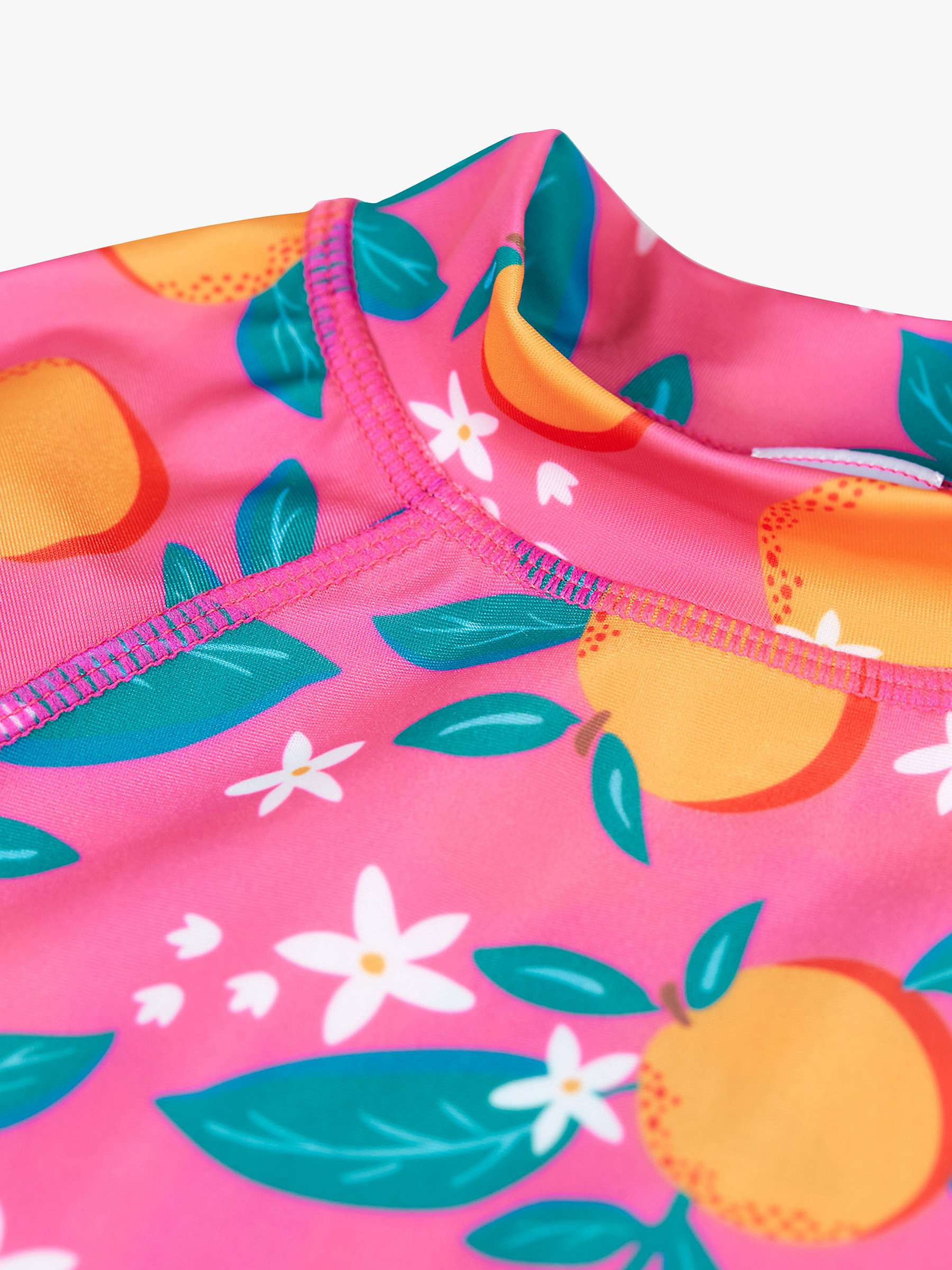 Buy Frugi Kids' Rachel Oranges Print Rash Vest Set, Orange Blossom/Pink Online at johnlewis.com