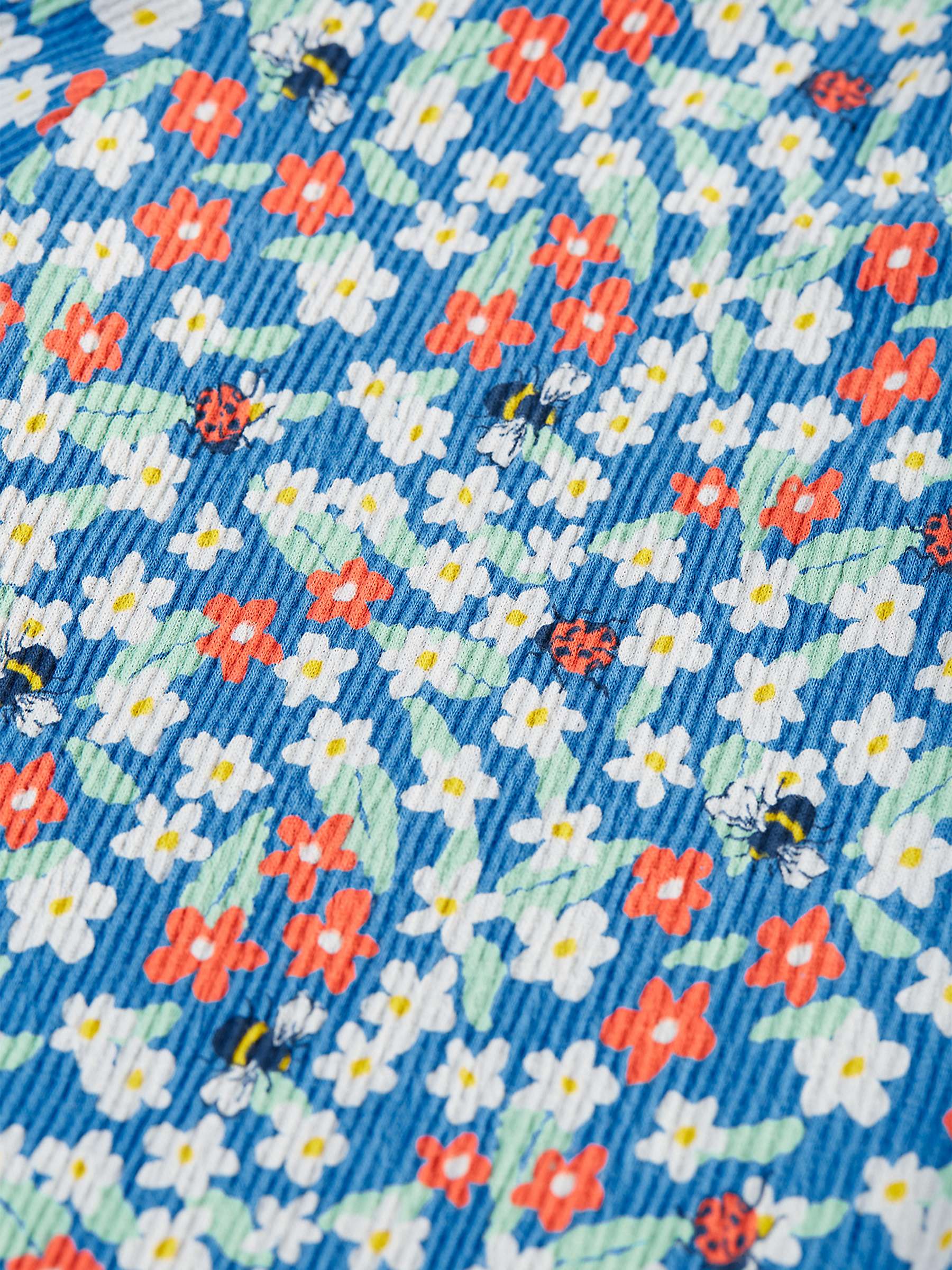 Buy Frugi Kids' Courtney Organic Cotton Blend Floral Fun Culottes, Blue/Multi Online at johnlewis.com