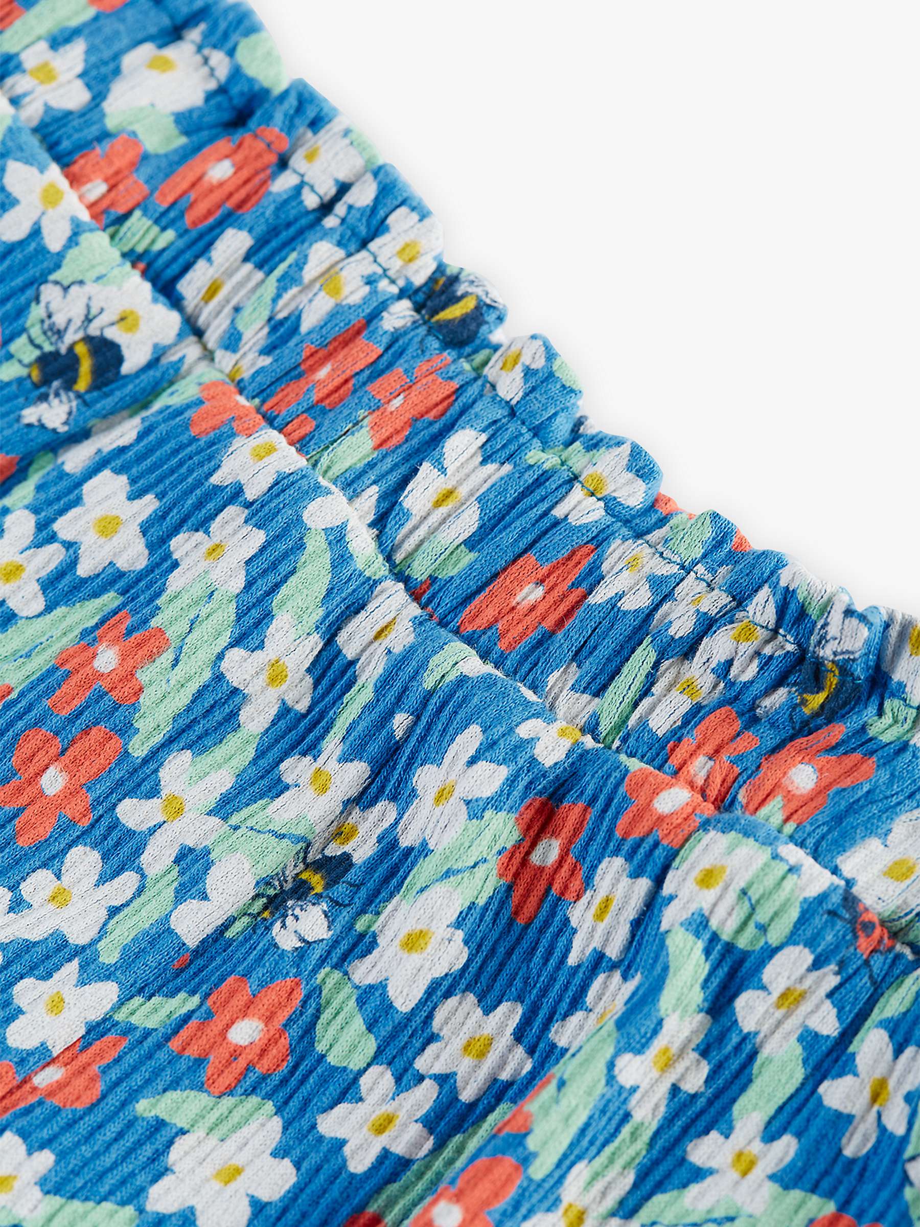 Buy Frugi Kids' Courtney Organic Cotton Blend Floral Fun Culottes, Blue/Multi Online at johnlewis.com