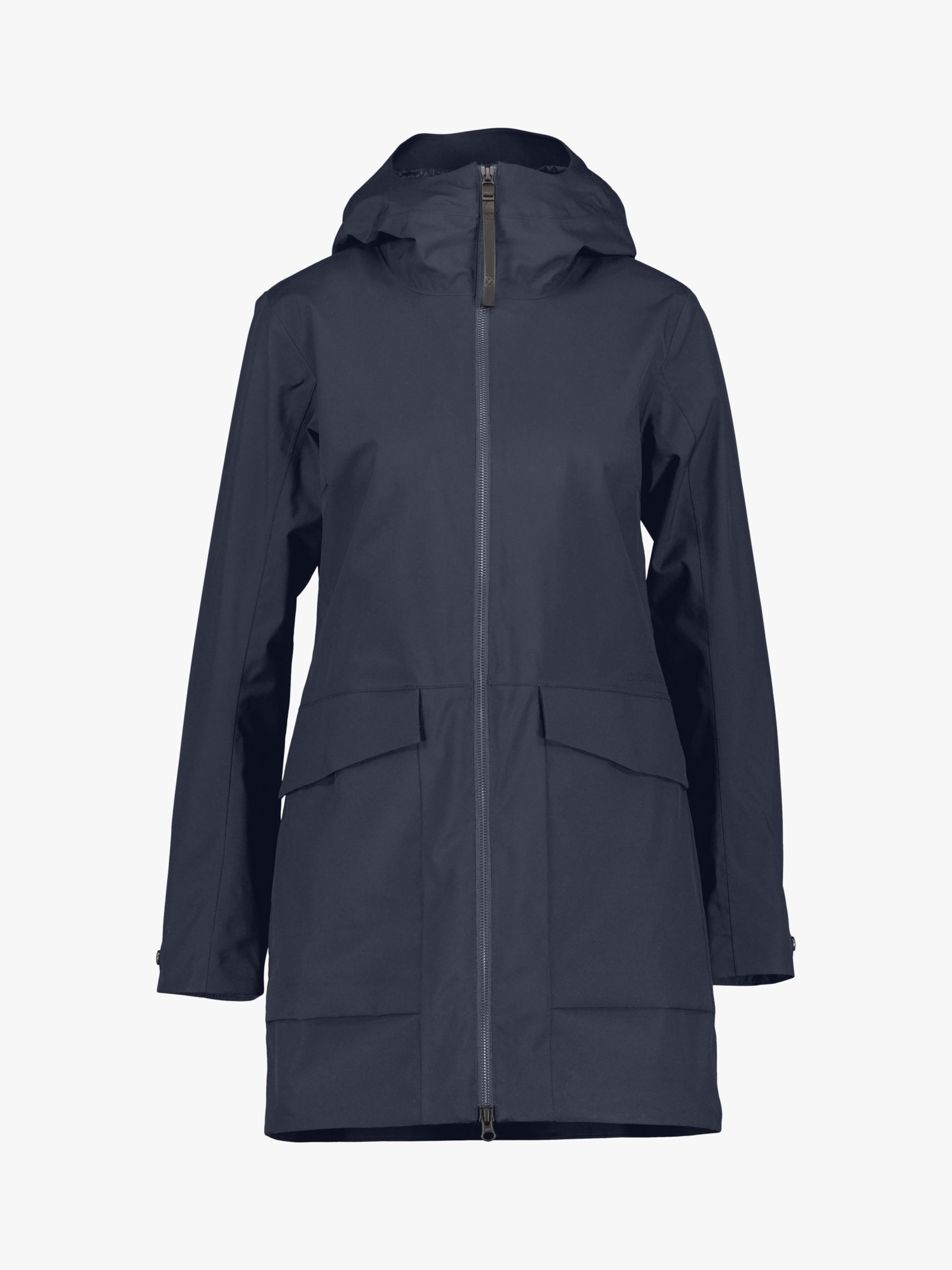 Didriksons Folka Waterproof Parka, Dark Night Blue at John Lewis & Partners