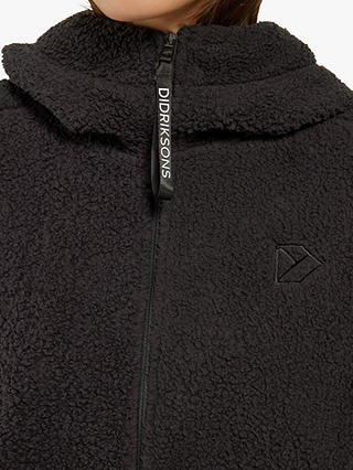 Didriksons Anniken Zip Through Fleece Jacket, Black