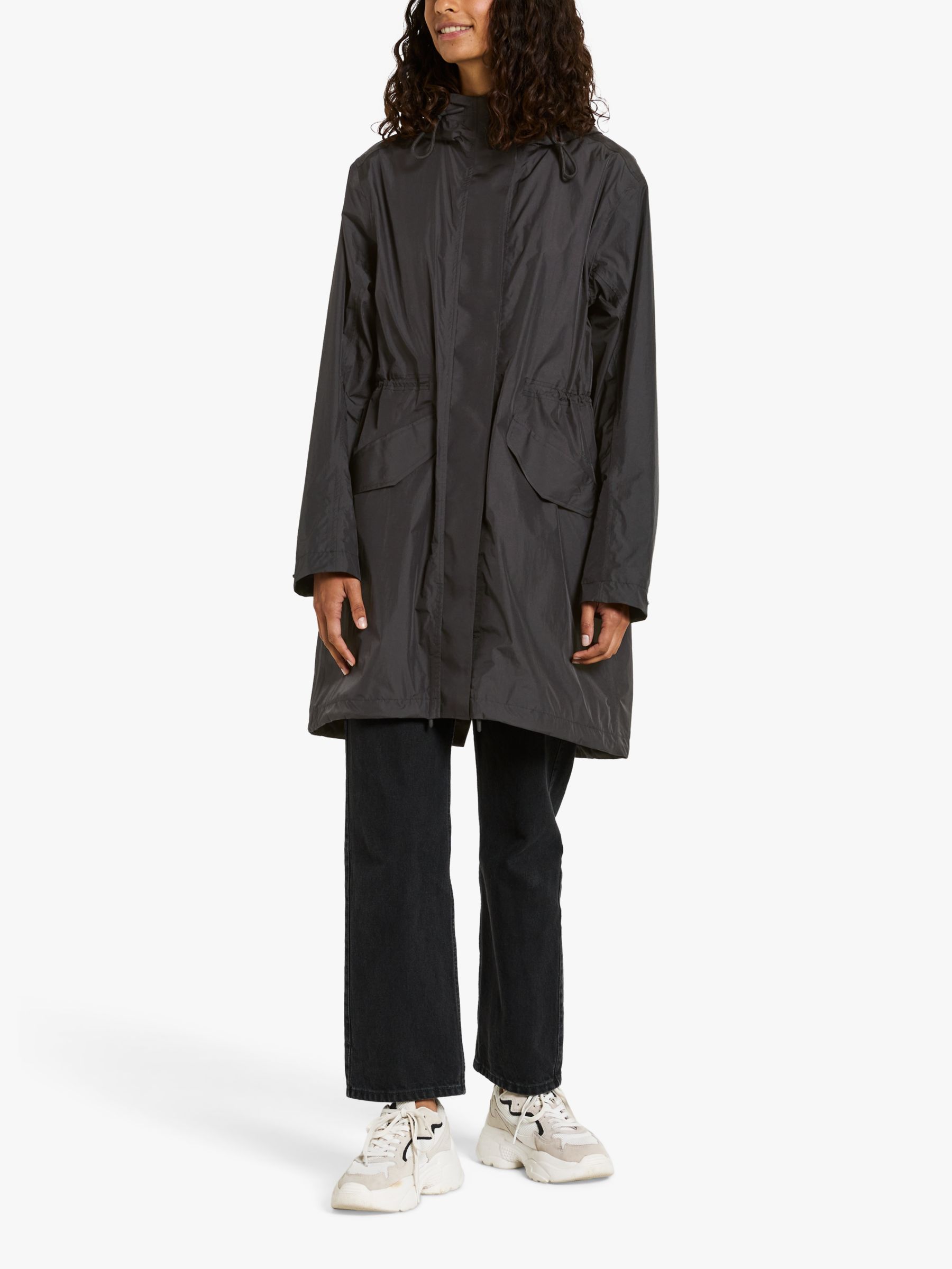 Buy Didriksons Amell Hooded Parka, Black Online at johnlewis.com