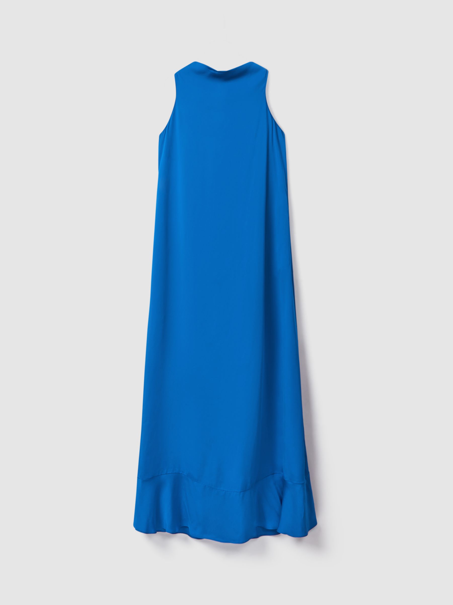 Reiss Dina Cowl Neck Column Maxi Dress, Cobalt Blue, 6