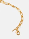 Jigsaw Trombone Link Chain T-Bar Necklace