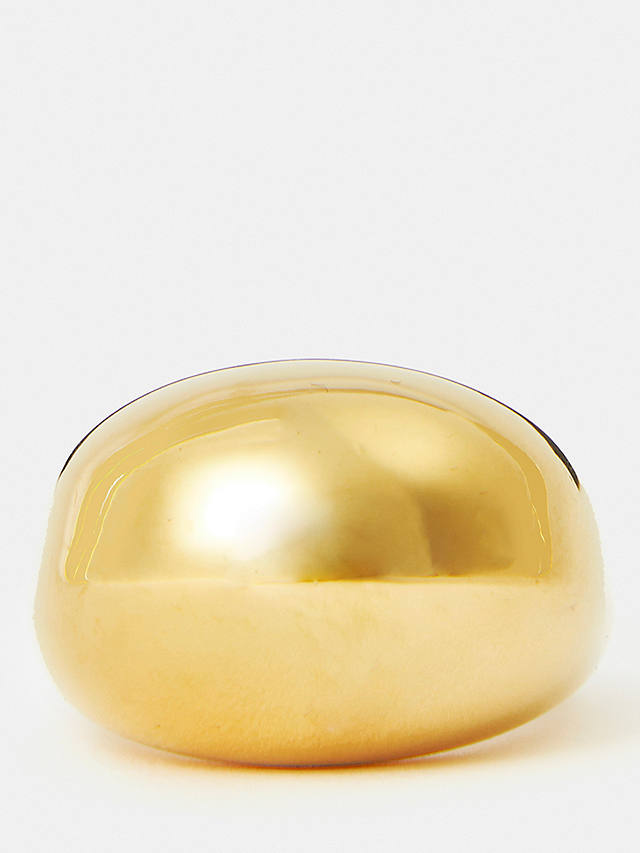 Jigsaw Chunky Dome Ring, Gold