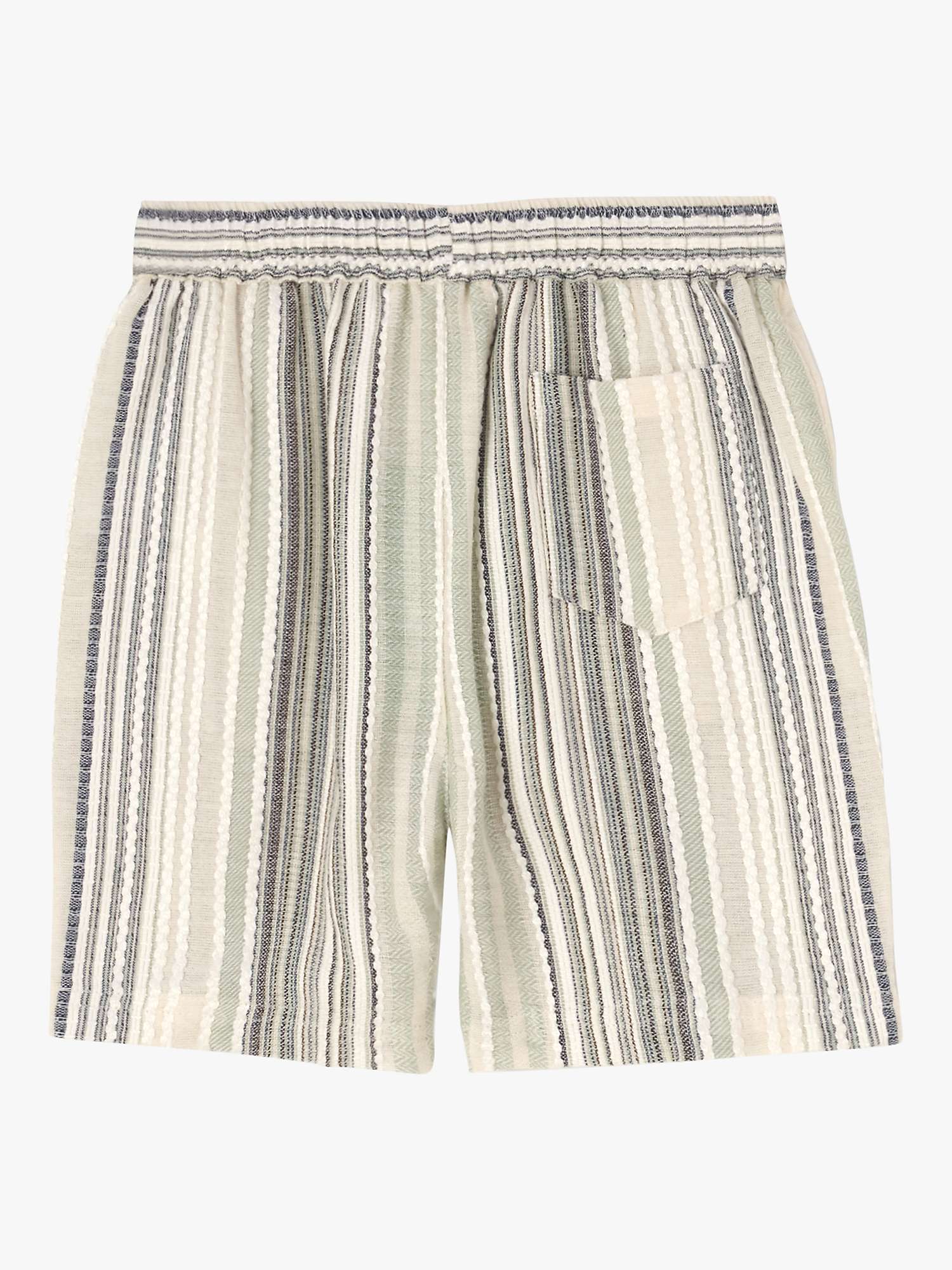 Buy Angel & Rocket Kids' Tyler Textured Stripe Shorts, Muti Online at johnlewis.com
