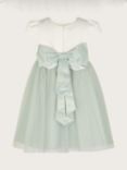 Monsoon Baby Tulle Bow Detail Bridesmaid Dress, Sage