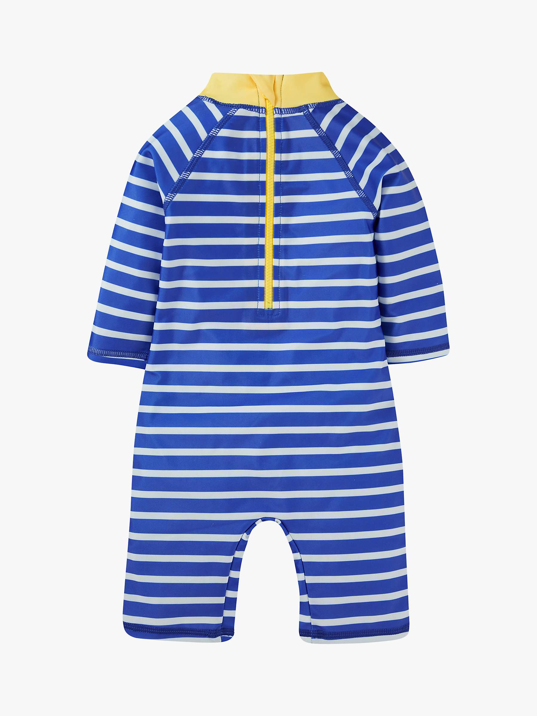 Buy Frugi Baby Shark Little Sun Safe Suit, Tropical Sea/Yellow Online at johnlewis.com