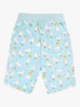 Frugi Baby Aiden Splish Splash Ducks Printed Organic Cotton Shorts, Blue/Multi, Blue/Multi