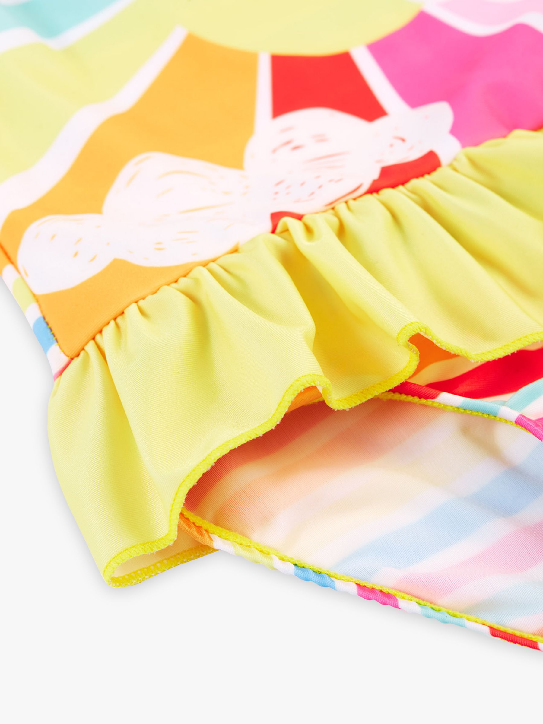 Buy Frugi Baby Little Coral Swimsuit, Seaside Stripe/Sunshine Blue Online at johnlewis.com