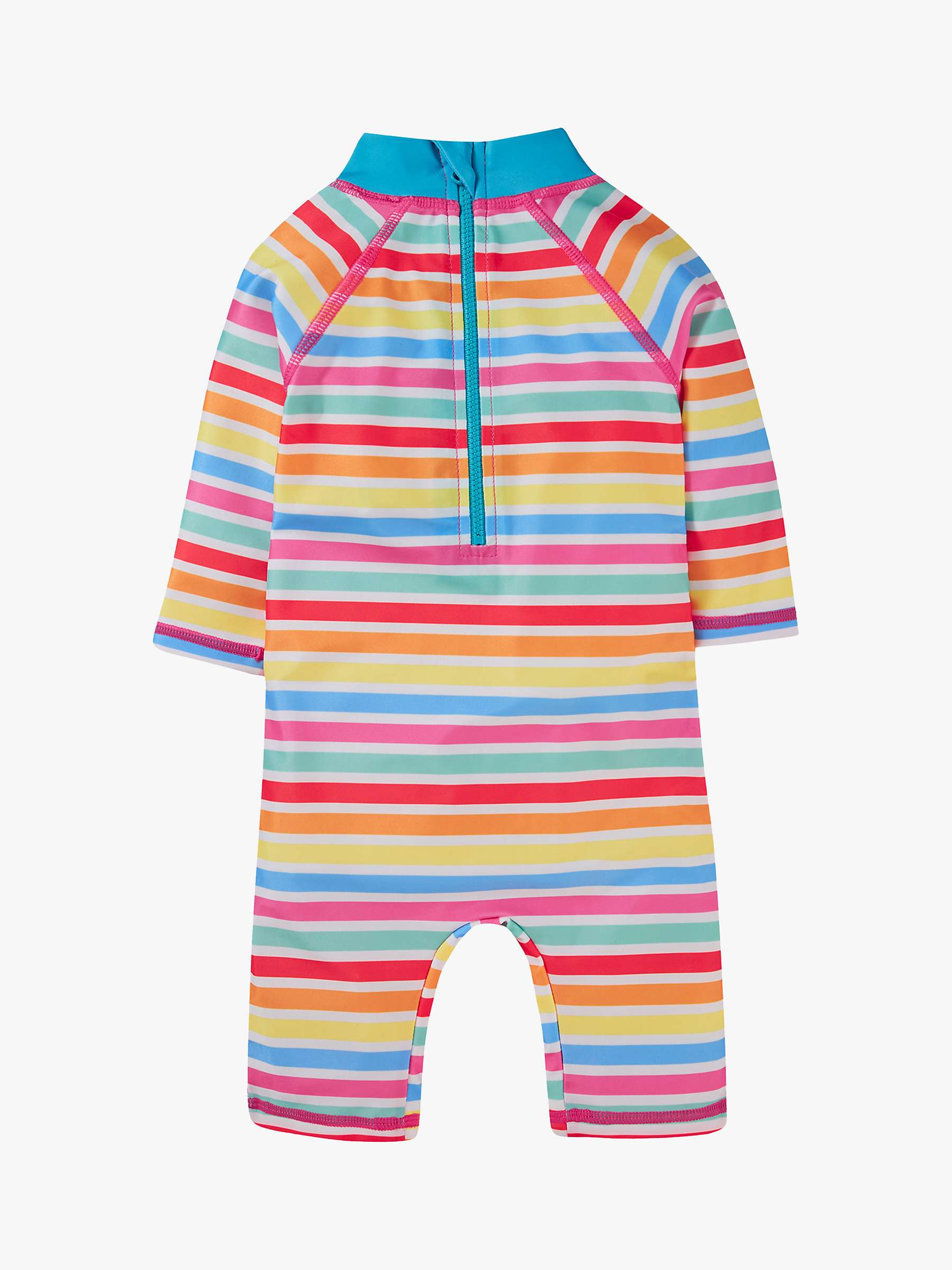 Buy Frugi Baby Turtle Little Sun Safe Suit, Seaside Stripe/Pink Online at johnlewis.com