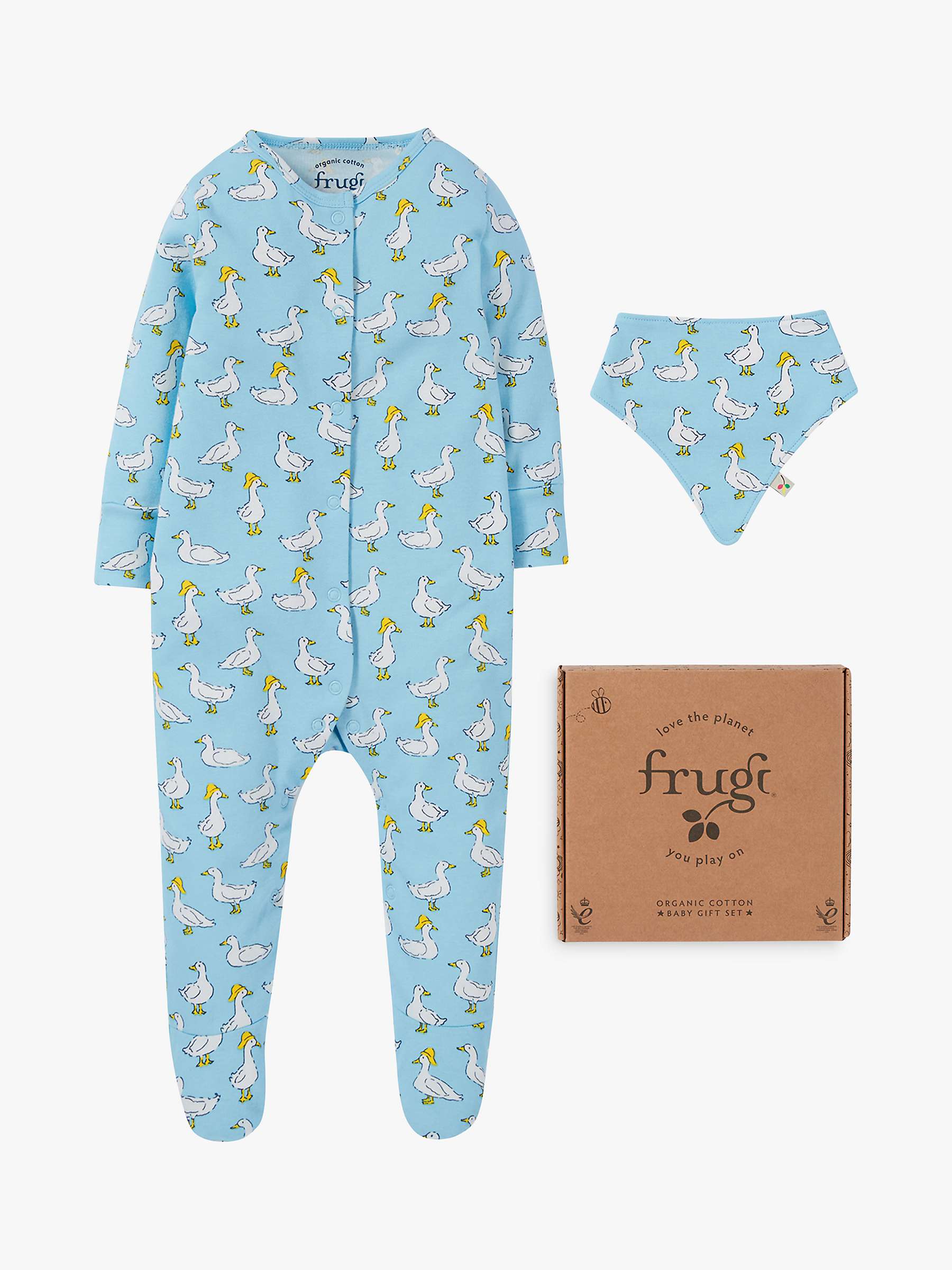 Buy Frugi Baby Splish Splash Ducks Babygrow Gift Set Online at johnlewis.com