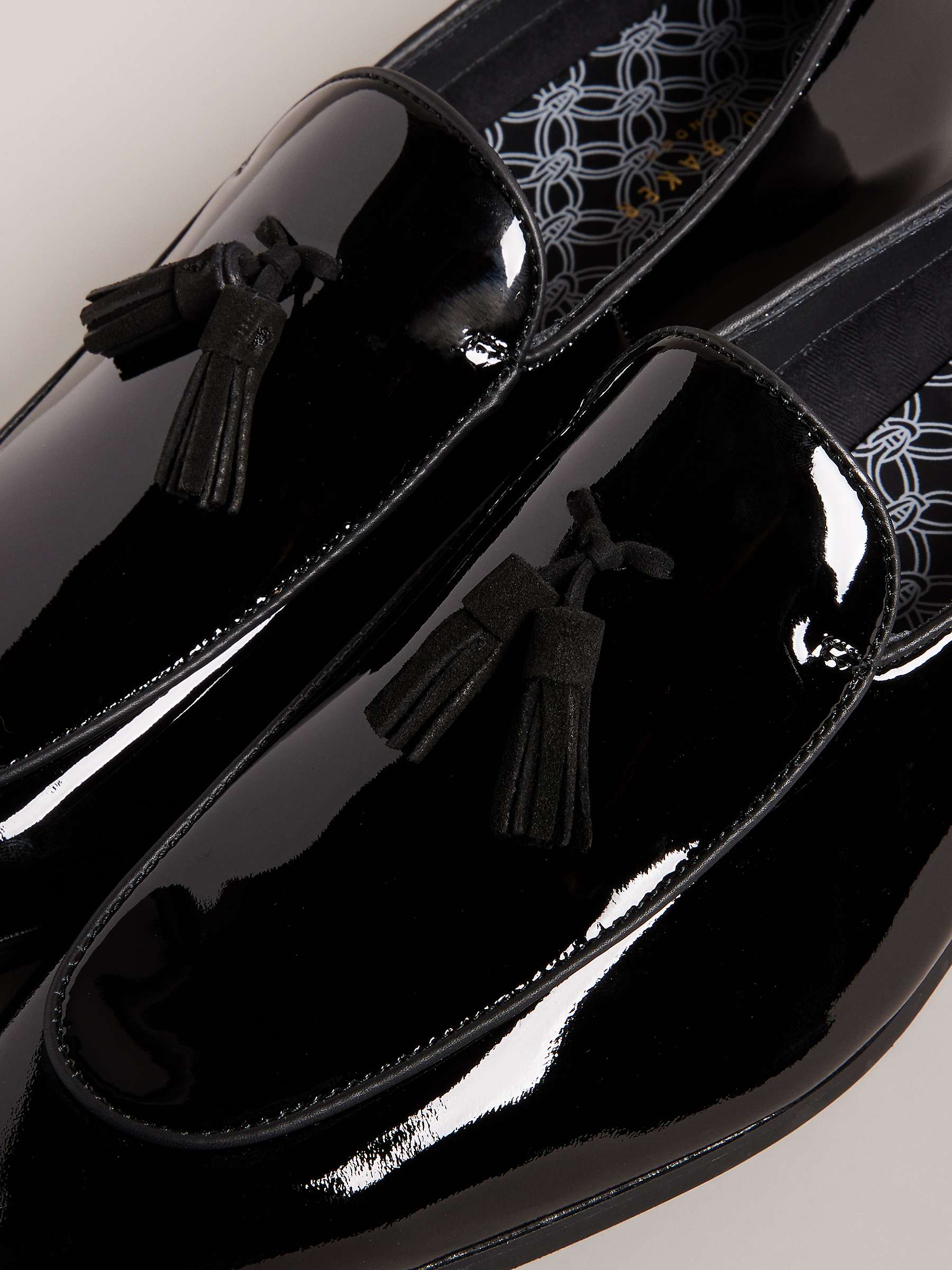 Buy Ted Baker Eroll Leather Dress Loafers, Black Online at johnlewis.com