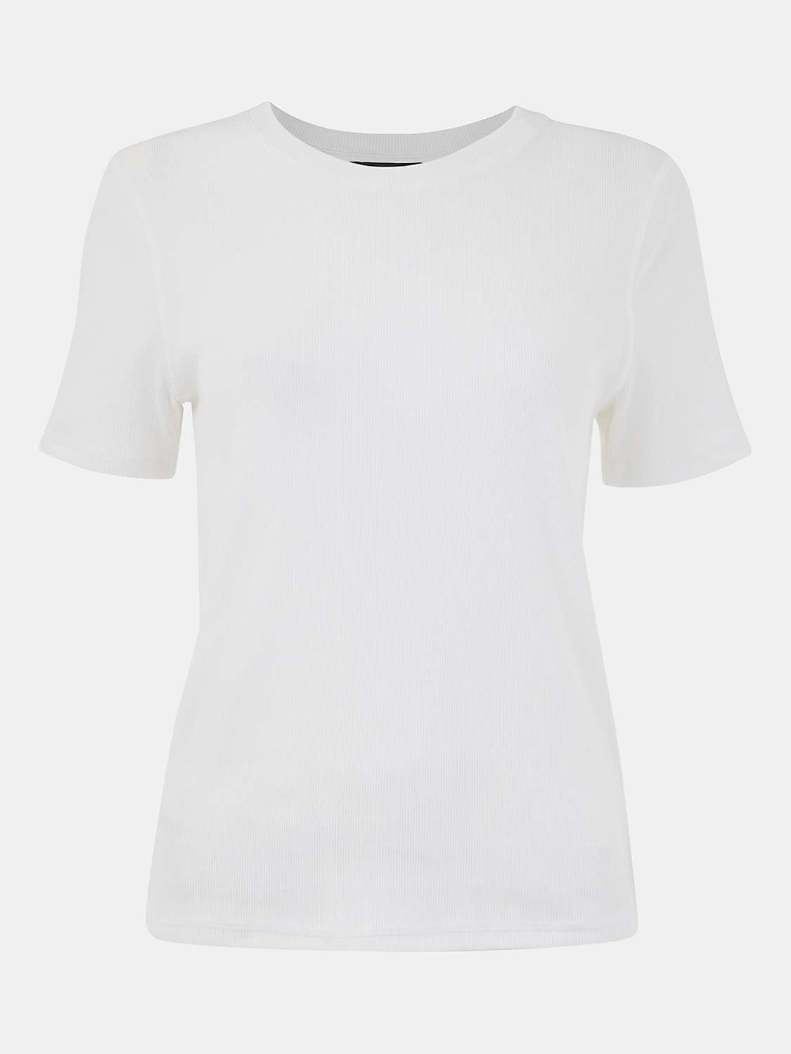 Buy Whistles Ultimate Ribbe T-Shirt, White Online at johnlewis.com