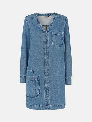 Whistles Denim Pocket Dress, Blue