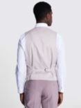 Moss x DKNY Slim Fit Wool Blend Waistcoat, Dusty Pink
