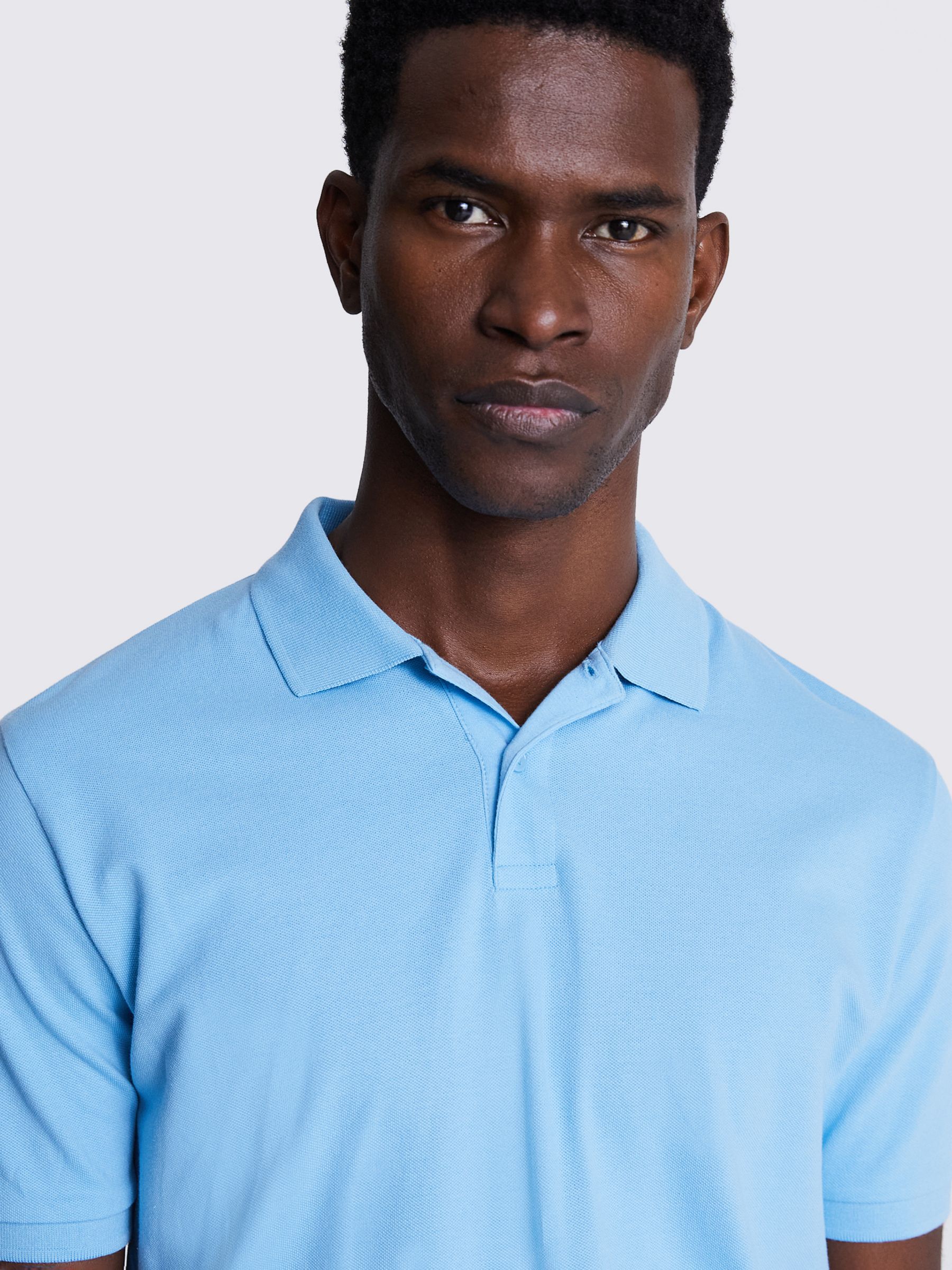 Buy Moss Pique Short Sleeve Polo Shirt Online at johnlewis.com
