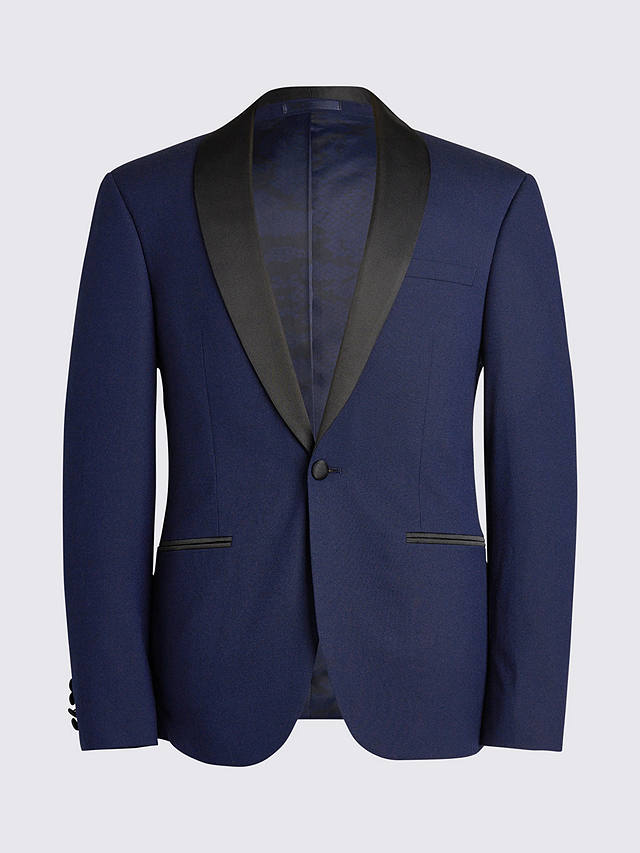 Moss Slim Fit Shawl Collar Tuxedo Jacket, Blue