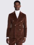 Moss Slim Fit Double Breasted Corduroy Suit Jacket, Copper