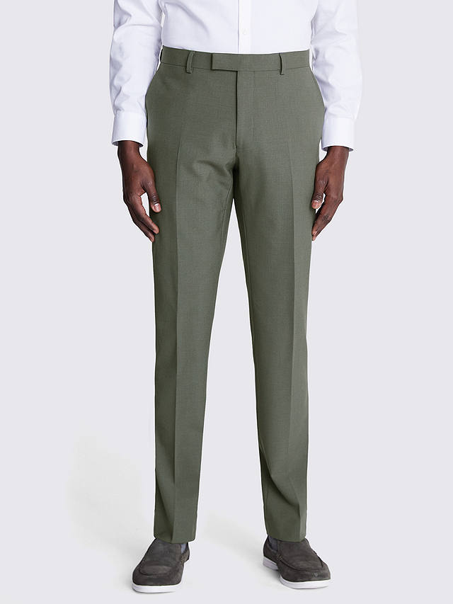 Moss x DKNY Slim Fit Wool Blend Suit Trousers, Sage Green