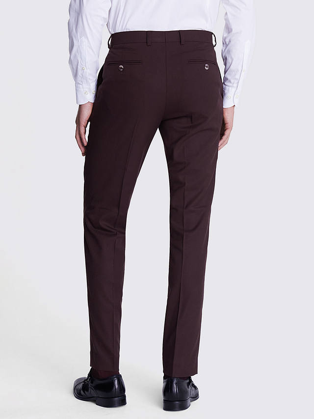 Moss Tailored Flannel Trousers, Port