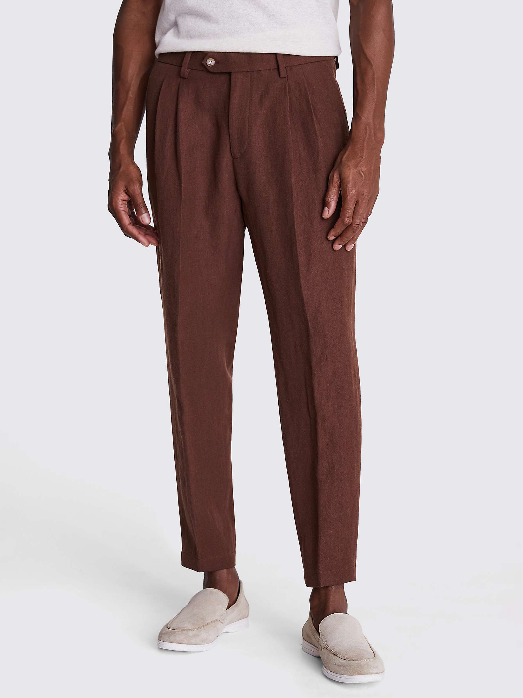 Buy Moss Straight Fit Carrot Trousers Online at johnlewis.com