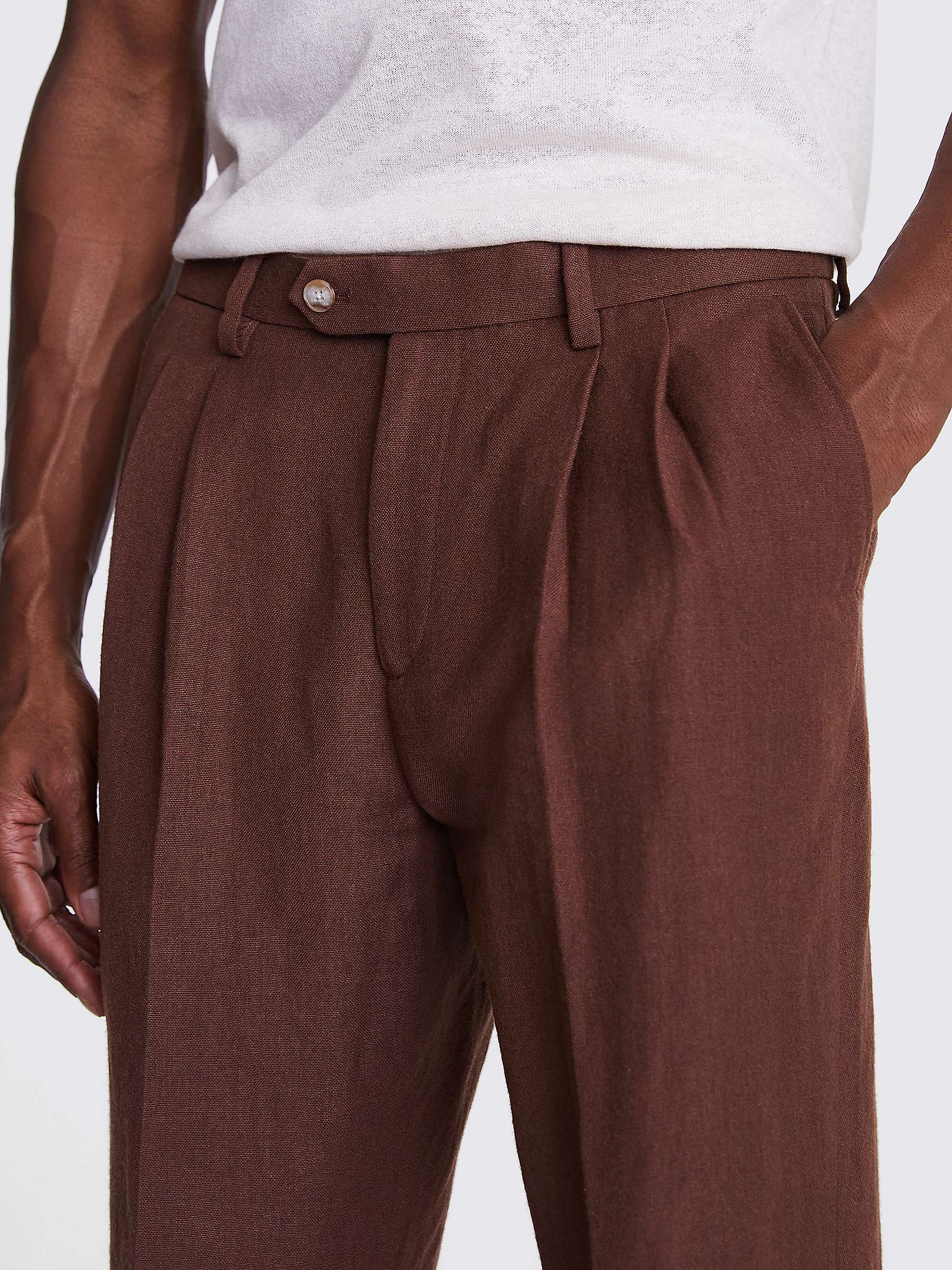 Buy Moss Straight Fit Carrot Trousers Online at johnlewis.com