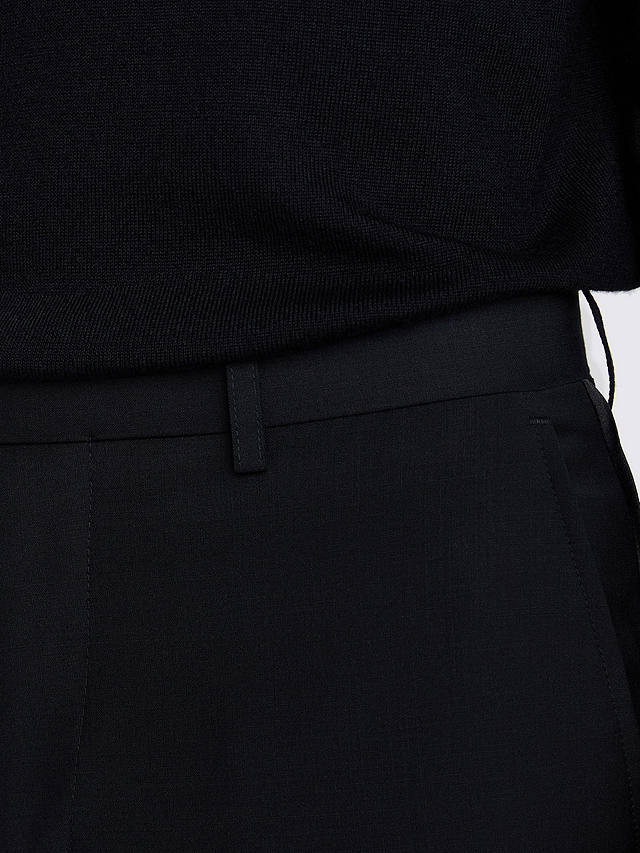 Moss Tailored Wool Blend Dress Trousers, Black