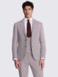 Moss Slim Fit Houndstooth Suit Jacket, Copper/White