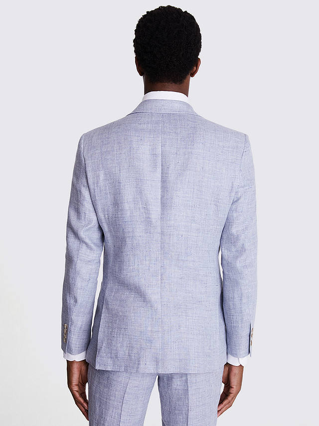 Moss Tailored Linen Suit Jacket, Light Blue