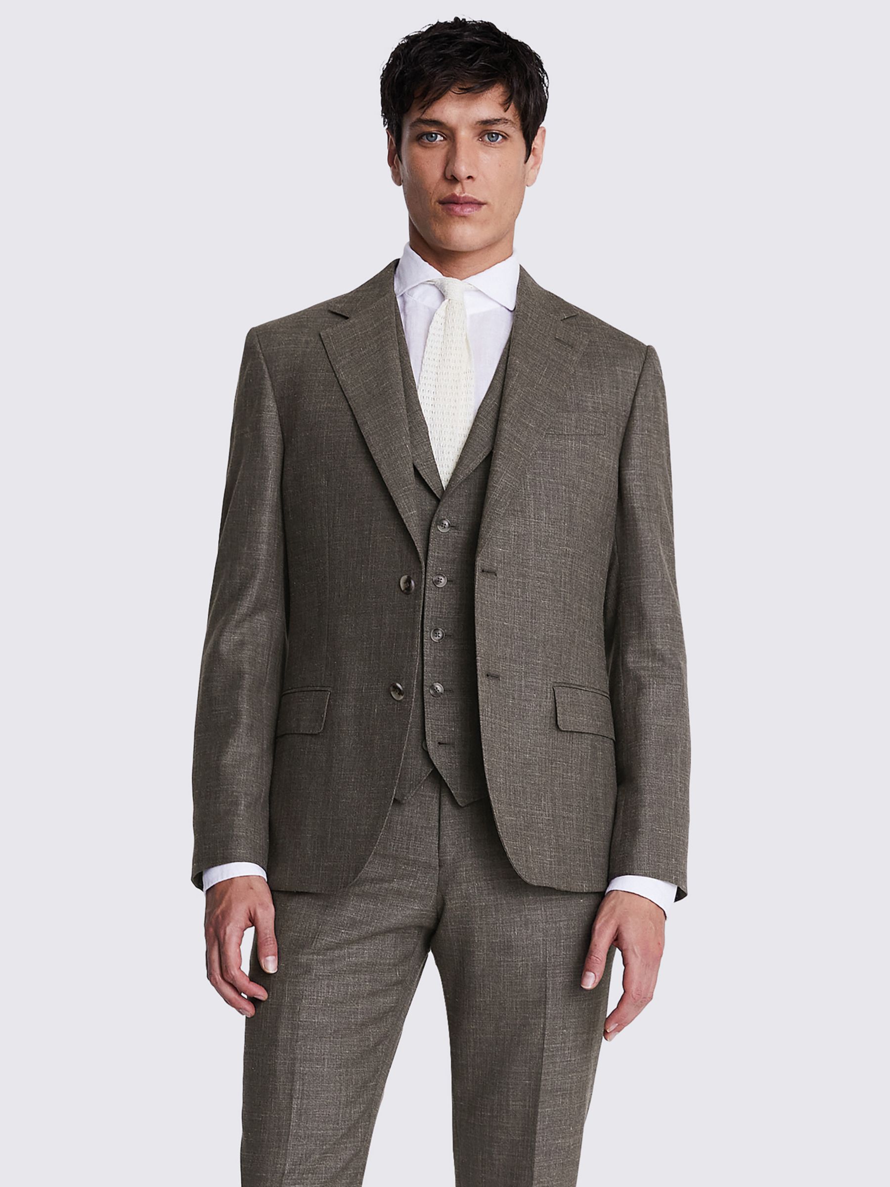 Moss x Barberis Italian Tailored Linen and Silk Blend Suit Jacket ...