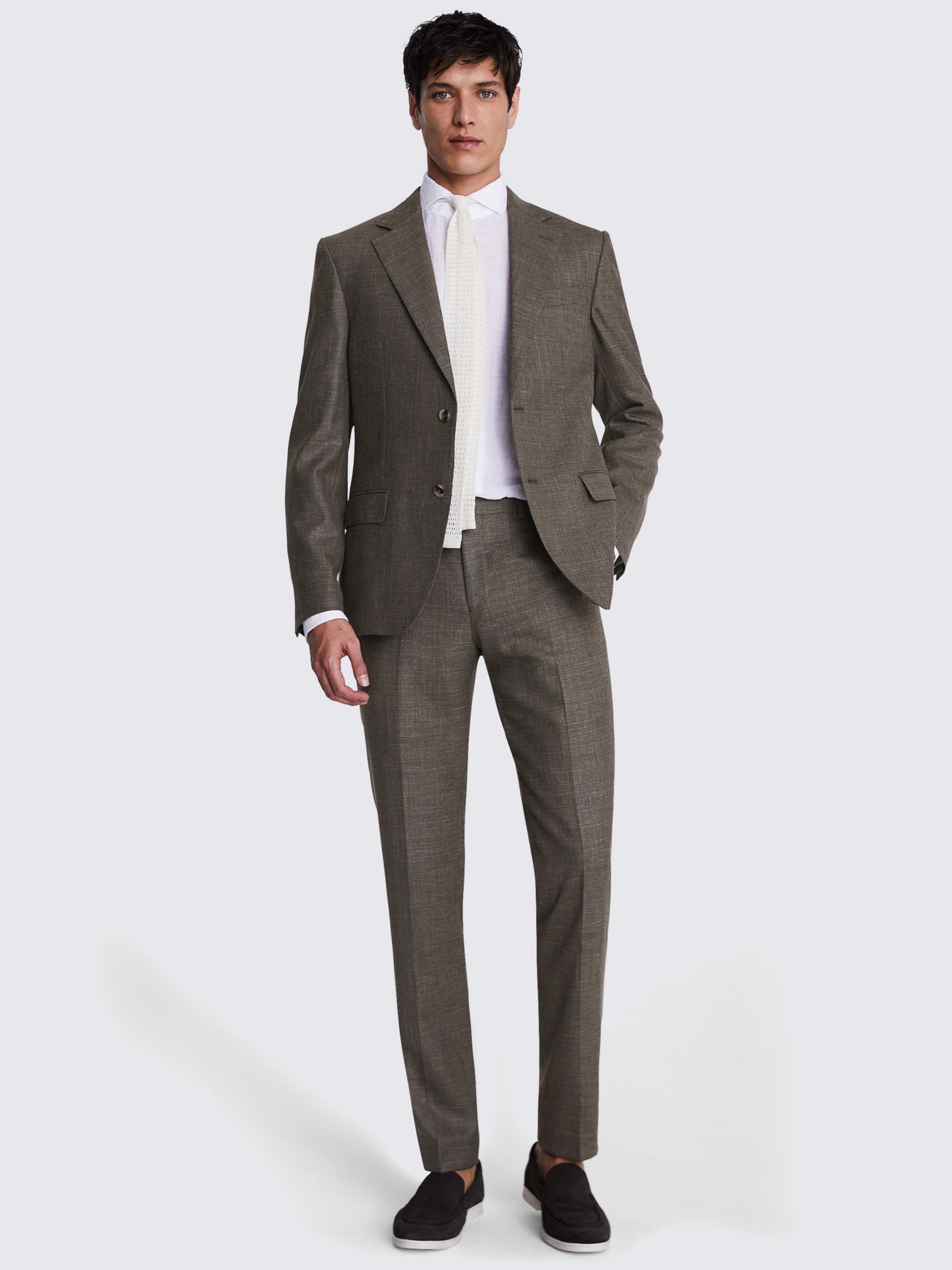 Moss x Barberis Italian Tailored Linen and Silk Blend Suit Jacket ...