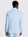 Moss Slim Fit Wool Blend Donegal Tweed Suit Jacket, Blue