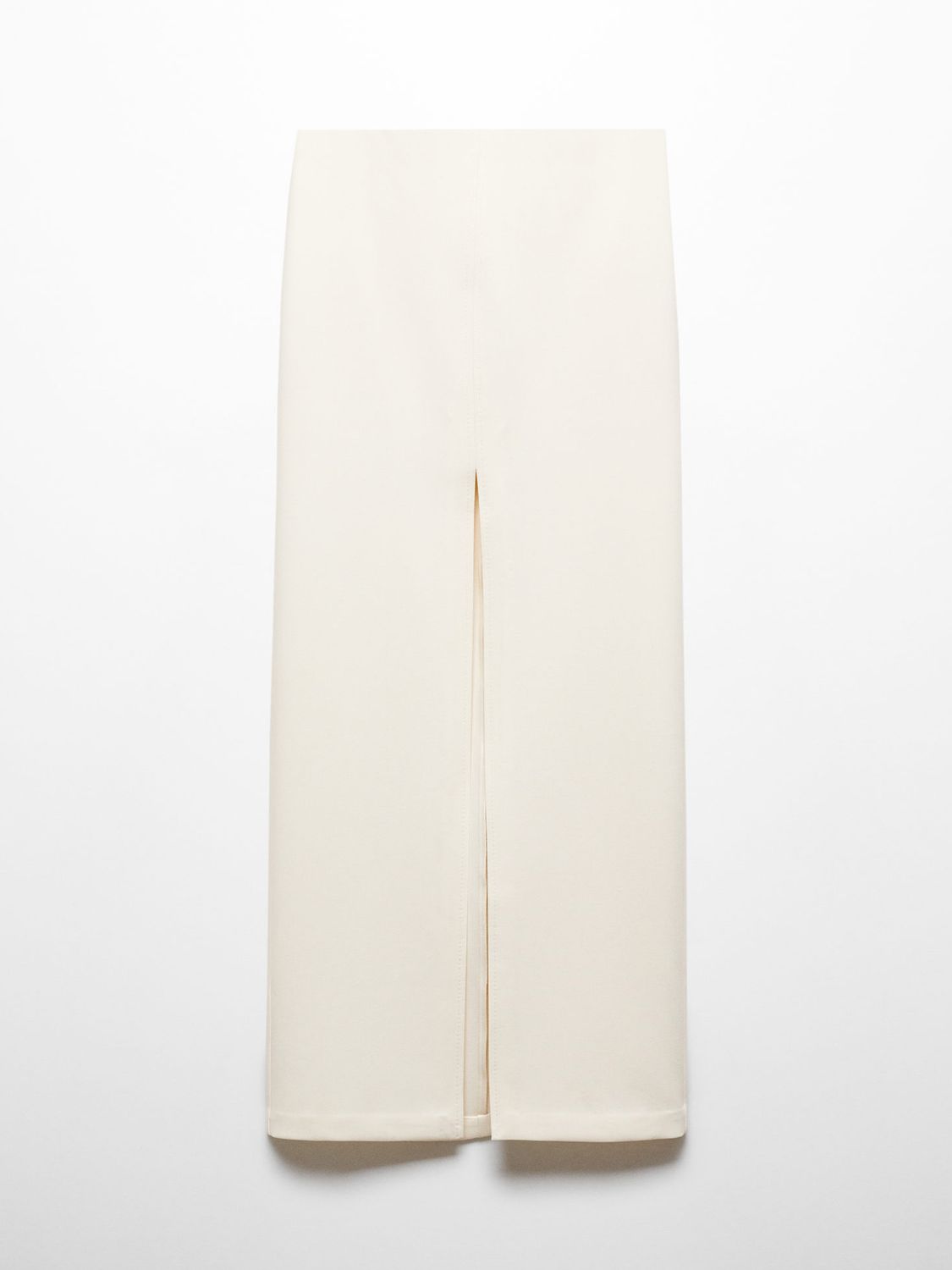 Buy Mango Glass Slit Maxi Skirt, Light Beige Online at johnlewis.com