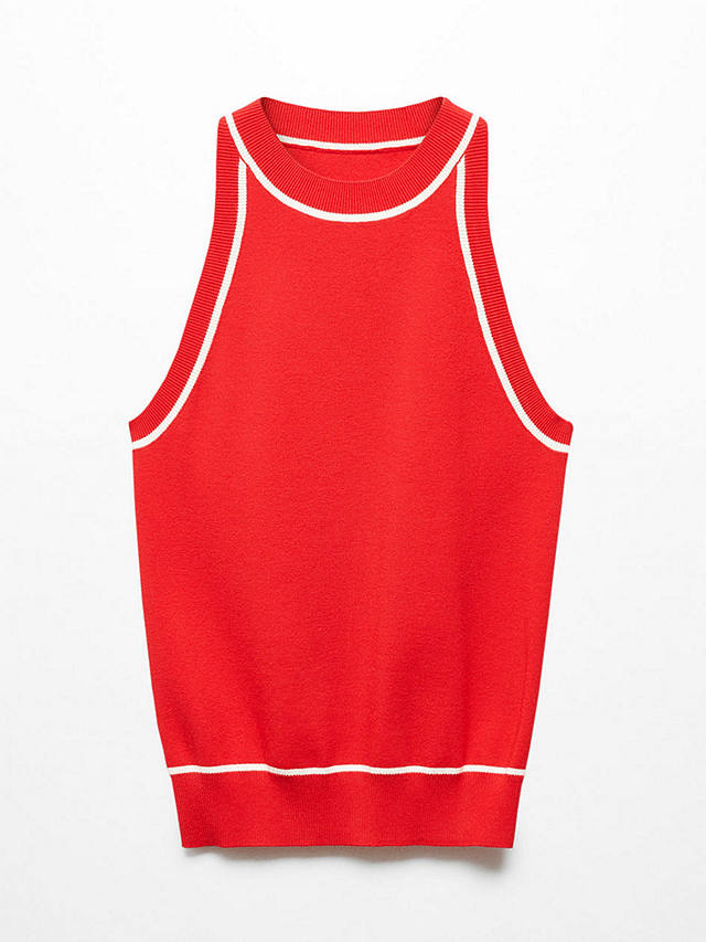 Mango Piping Vest Top, Red