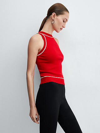 Mango Piping Vest Top, Red