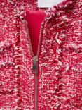 Mango Siena Cotton Blend Jacket, Bright Pink