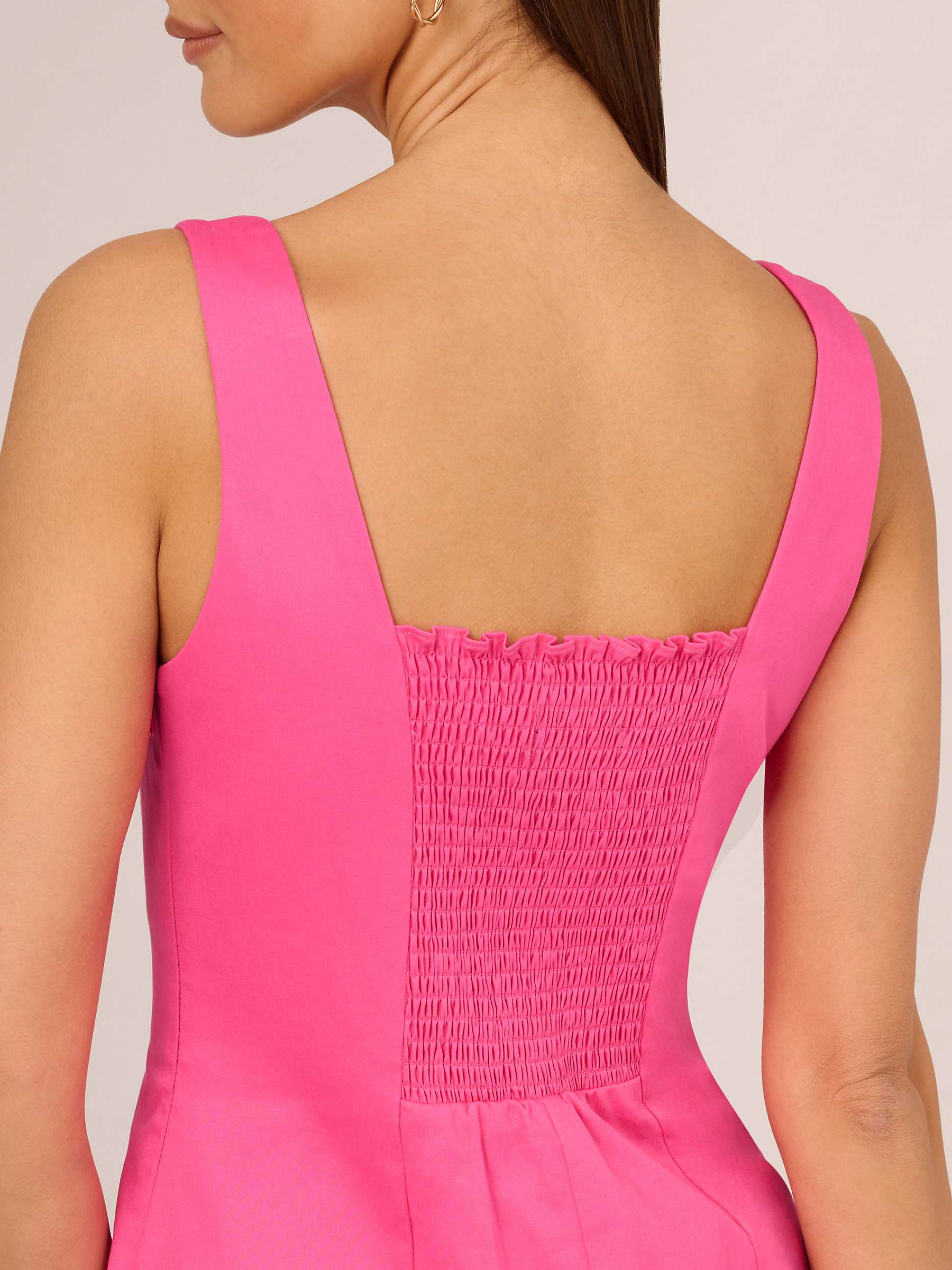Buy Adrianna by Adrianna Papell Bow Detail A-Line Mini Dress, Magenta Online at johnlewis.com