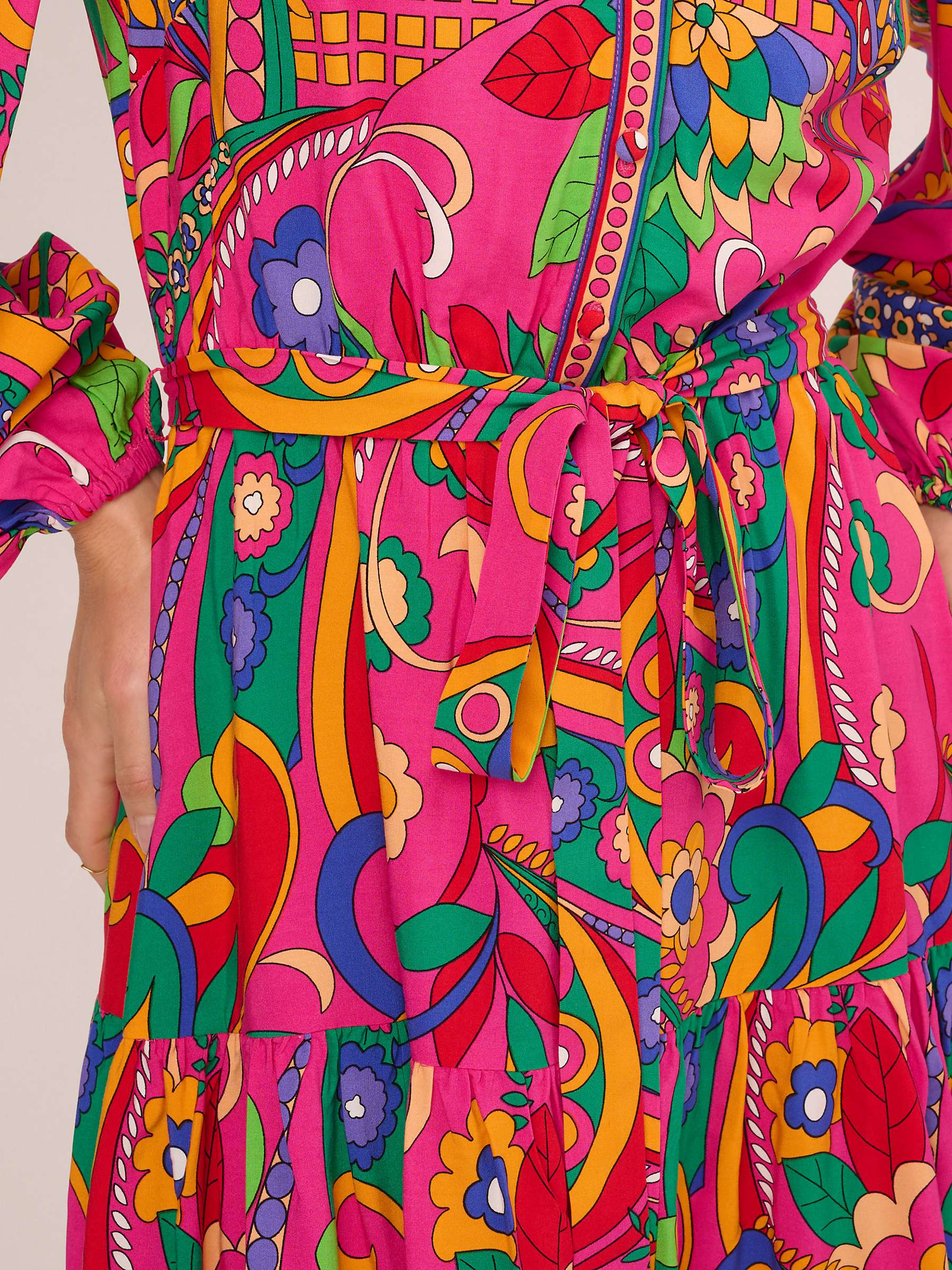 Buy Adrianna by Adrianna Papell Retro Abstract Print Mini Dress, Pink/Multi Online at johnlewis.com