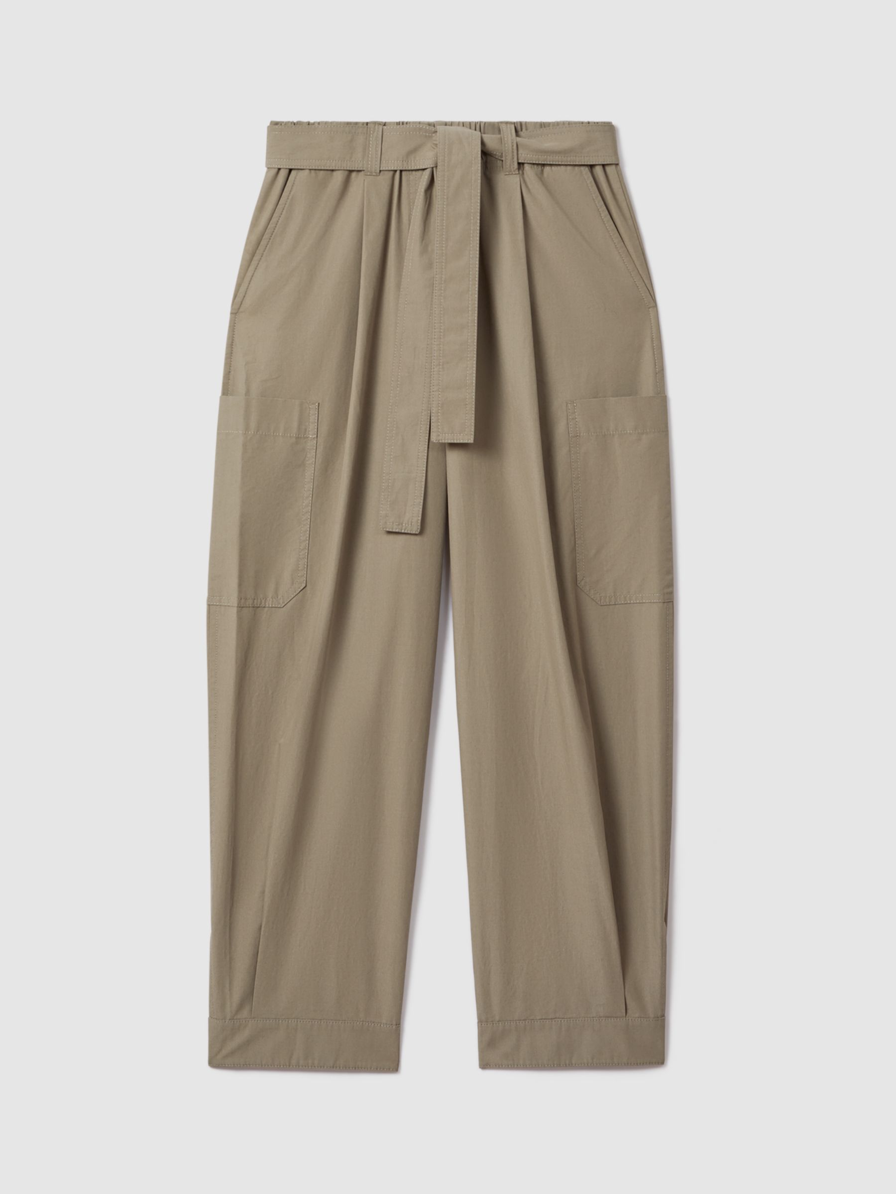 Buy Reiss Delia Tapered Parachute Cargo Trousers Online at johnlewis.com