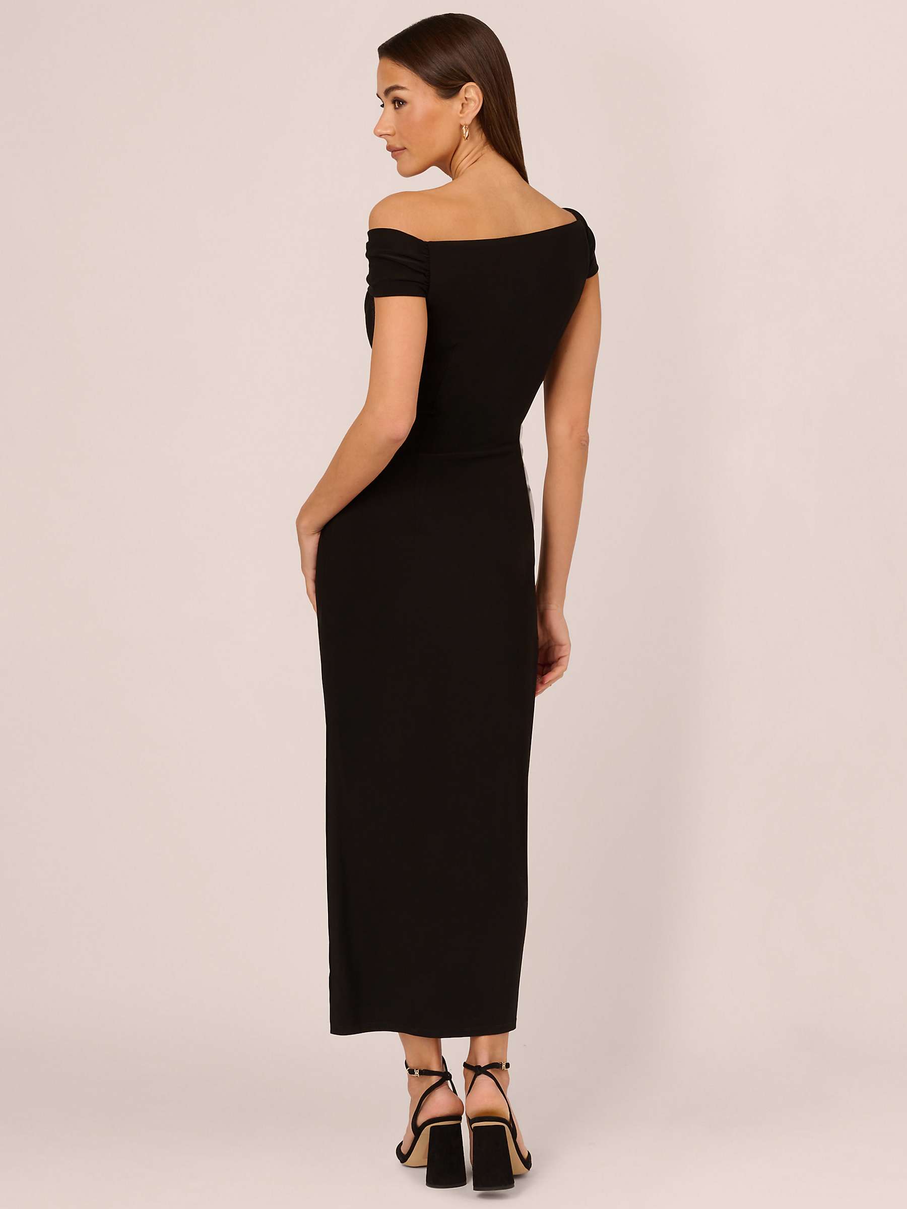 Buy Adrianna by Adrianna Papell Matte Jersey Maxi Dress, Black Online at johnlewis.com