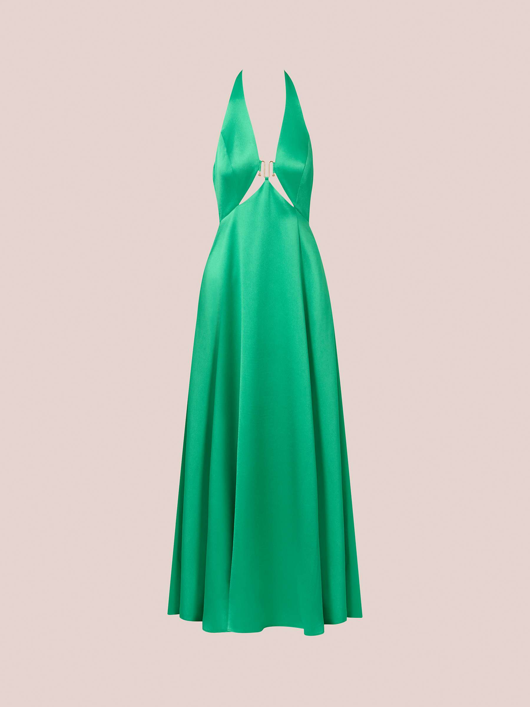 Buy Adrianna by Adrianna Papell Liquid Satin A-Line Maxi Dress, Flora Online at johnlewis.com