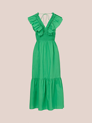 Adrianna by Adrianna Papell Ruffle Front Tiered Maxi Dress, Green