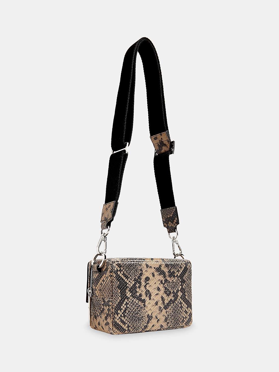 Buy Whistles Bibi Snake Print Leather Crossbody Bag, Multi Online at johnlewis.com