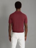 Reiss Duchie Short Sleeve Polo, Brick Red